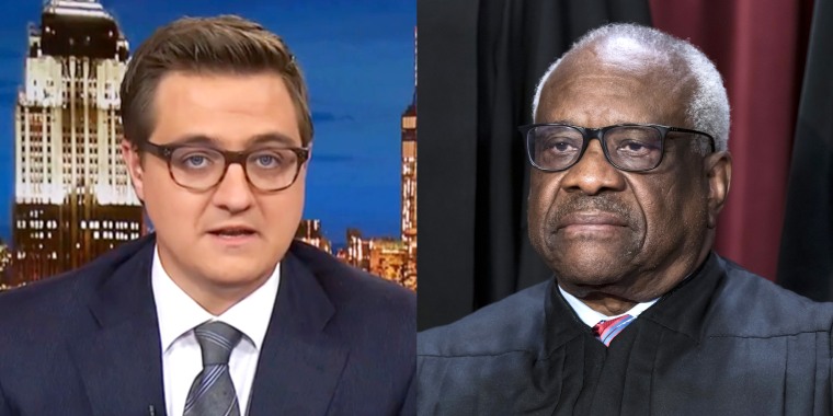 Chris Hayes, Supreme Court Justice Clarence Thomas.