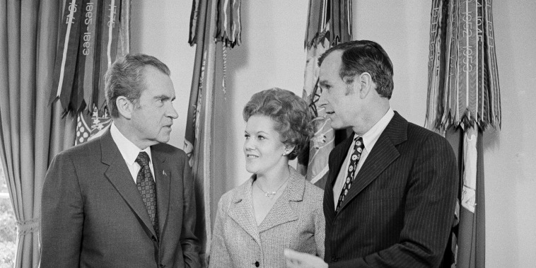 Richard Nixon, George H.W. Bush, George Bush, Janet Johnston