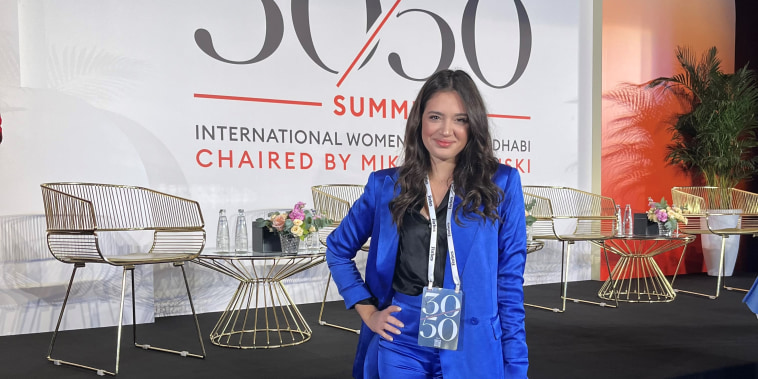 Haley Lickstein at the 30/50 Summit in Abu Dhabi this past March.